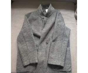 Banana Republic Long Knit Wool Trench Coat Grey